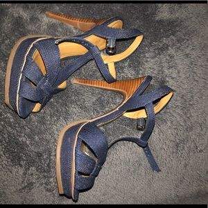 Denim Heels
